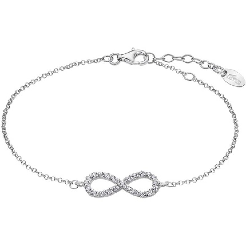 Lotus Silver Bracelet Femme Argent Signe Infini Empierré - Lp1253-2/3