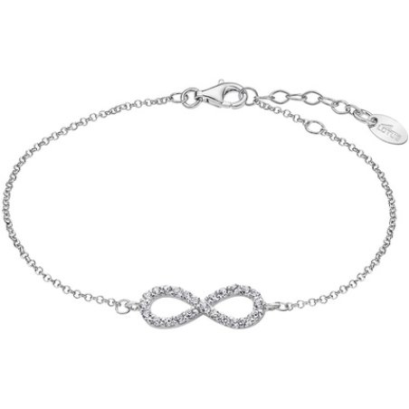 Lotus Silver Bracelet Femme Argent Signe Infini Empierré - Lp1253-2/3