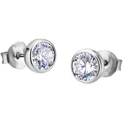 Pendientes Together Lotus Silver Circonitas Transparentes Lp1702-4/1