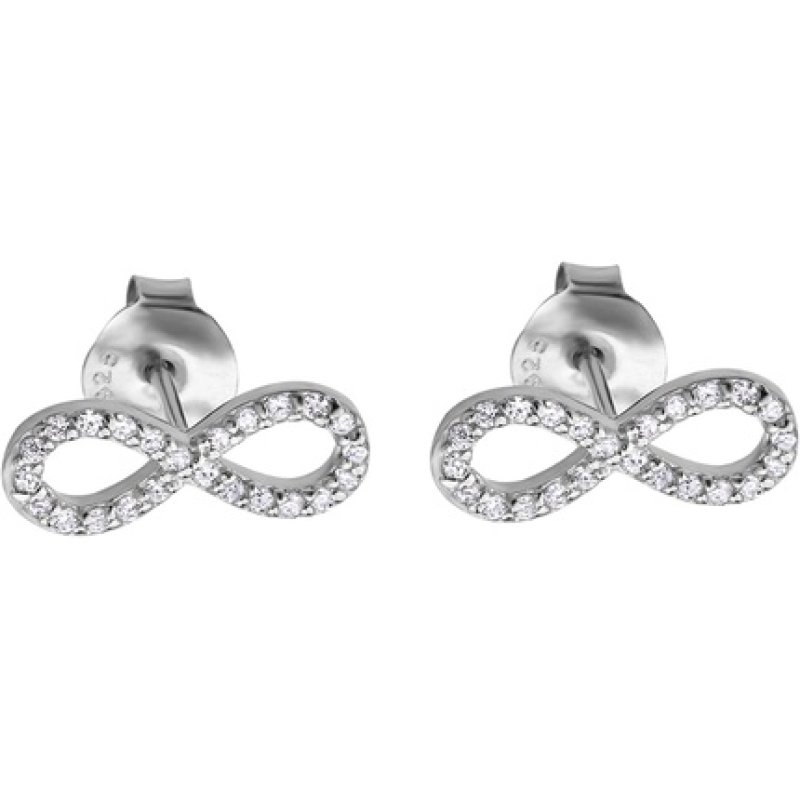 Lotus Silver Boucle D'Oreille Femme Argent Infini Strass - Lp1253-4/1
