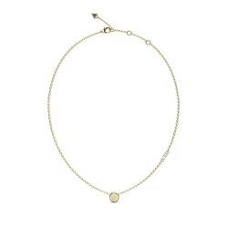 Guess Fashion Goldplated Necklace With Zircons Stylish Design