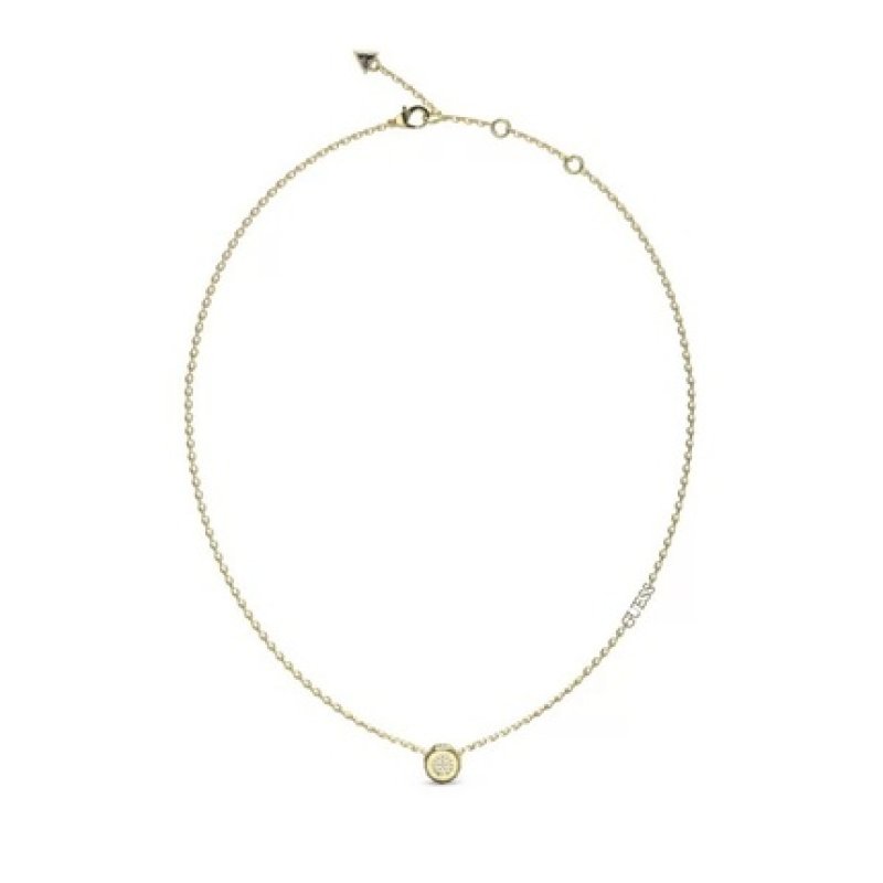 Guess Fashion Goldplated Necklace With Zircons Stylish Design
