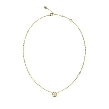 Guess Fashion Goldplated Necklace With Zircons Stylish Design