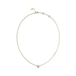 Guess Beautiful Tiny Dancer Gold Plated Cubic Zirconia Necklace