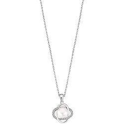 Lotus Necklace Silver Pearls Lp3094-1/1
