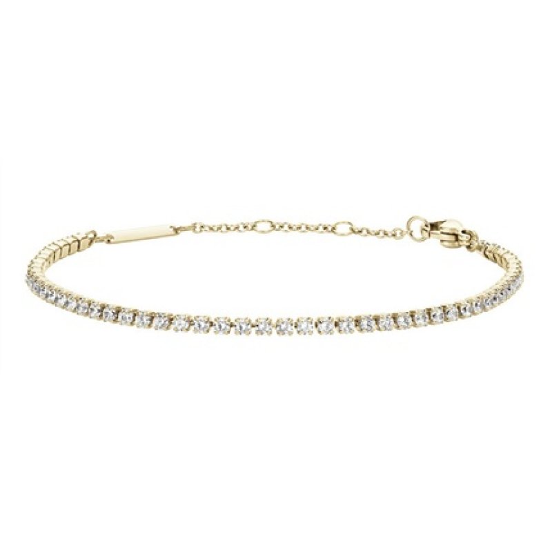 Daniel Wellington Glittering Gold-Plated Bracelet With Crystals Classic Tennis