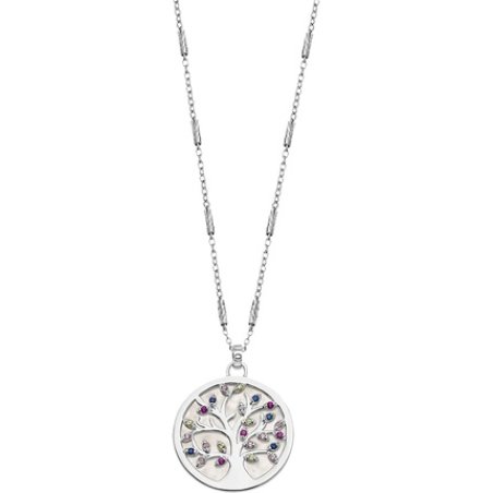 Lotus Silver Lp1889-1/1 Lp1889-1/1 Necklace, Tree Of Life, Multicolored