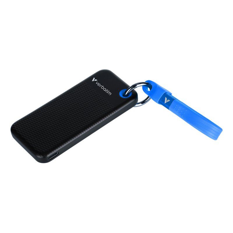 Disque SSD externe Verbatim Pocket - 512Go (Noir/Bleu)
