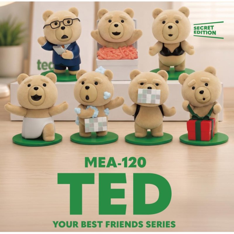 TED - Ted Your Best Friends Series - Set 6 Figurine 8 cm