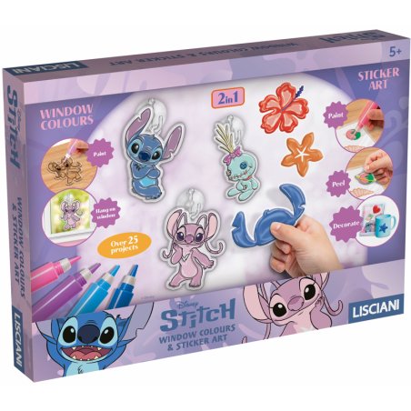 Disney Stitch & Angel - Window Colors & Sticker Art (118816)