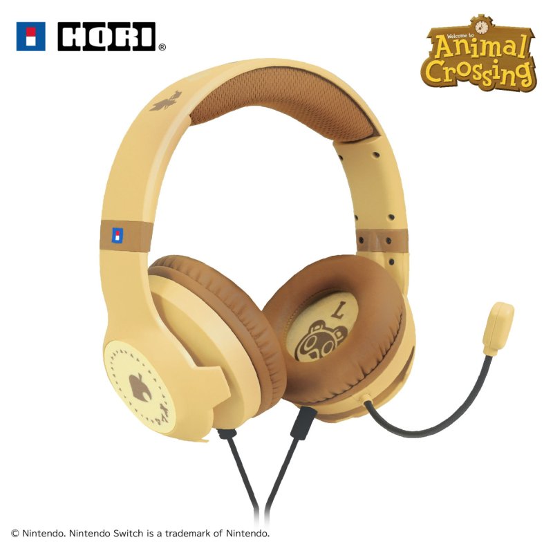 HORI - Gaming Headset - Animal Crossing Brown - Nintendo Switch 2