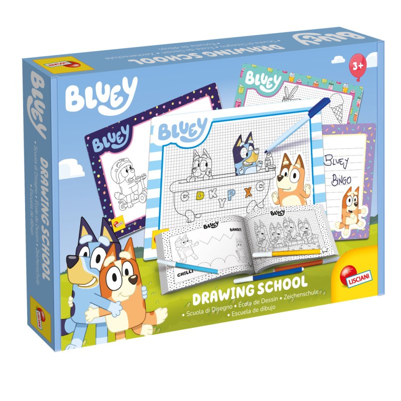 Lisciani 99382 board/card game Bluey Drawing School Board game Drawing