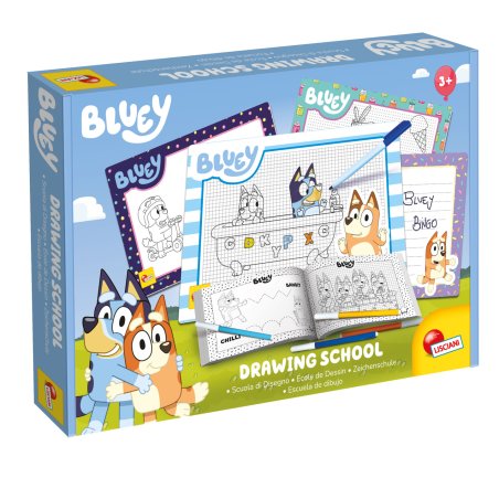 Lisciani 99382 jeu de société Bluey Drawing School Dessin