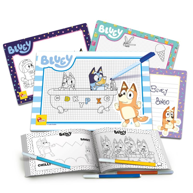 Lisciani 99382 board/card game Bluey Drawing School Board game Drawing
