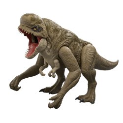 Jurassic World Rebirth Super Colossal Distortus Rex Dinosaur Figure, 31 Inch, Swallows Minis