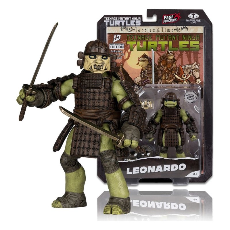 Teenage Mutant Ninja Turtles Page Punchers Action Figure Leonardo (Turtles in Time) 13 cm