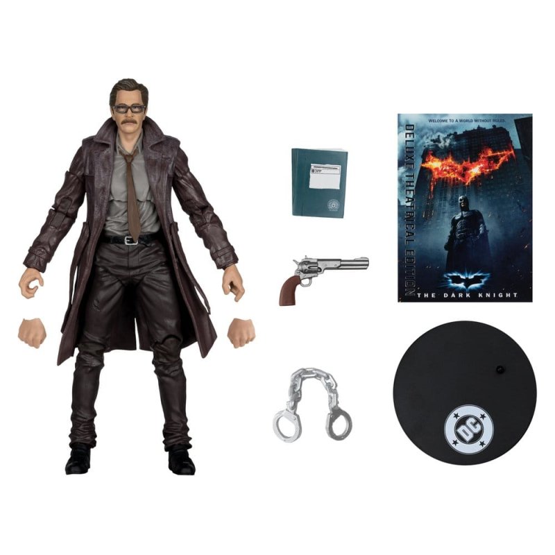 DC Multiverse Action Figure Commissioner James Gordon (The Dark Knight Trilogy) Deluxe Theatrical Edition 18 cm