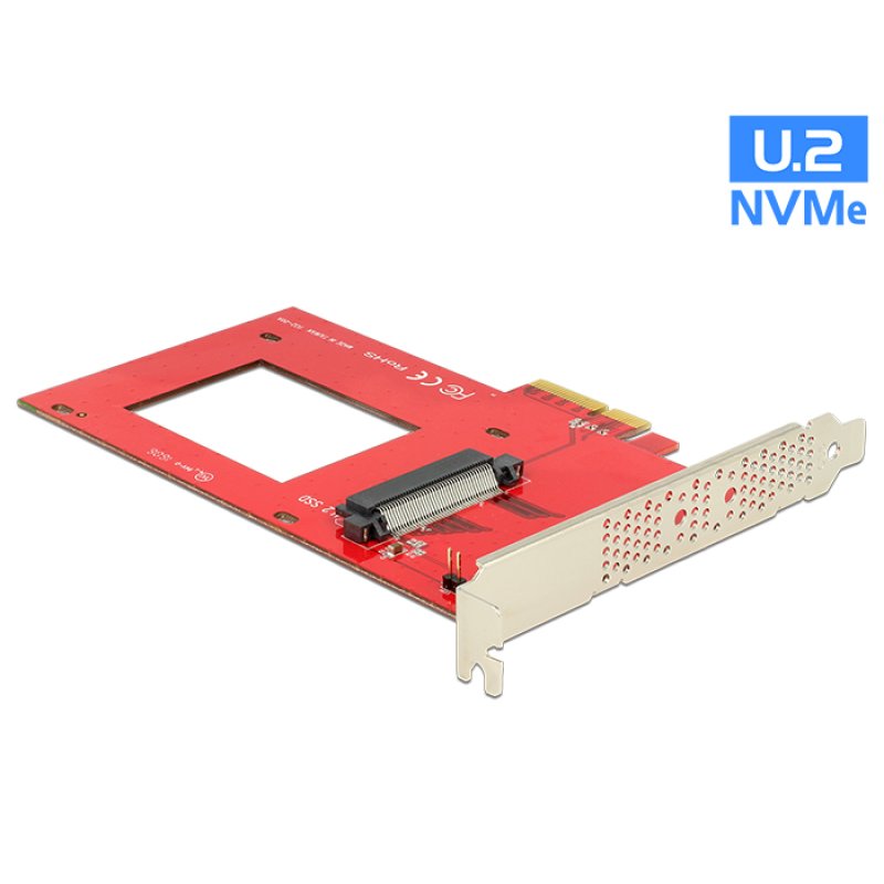 Delock PCI Express Card 1 x internal U.2 NVMe - Speicher-Controller - 2.5" (6.4 cm)