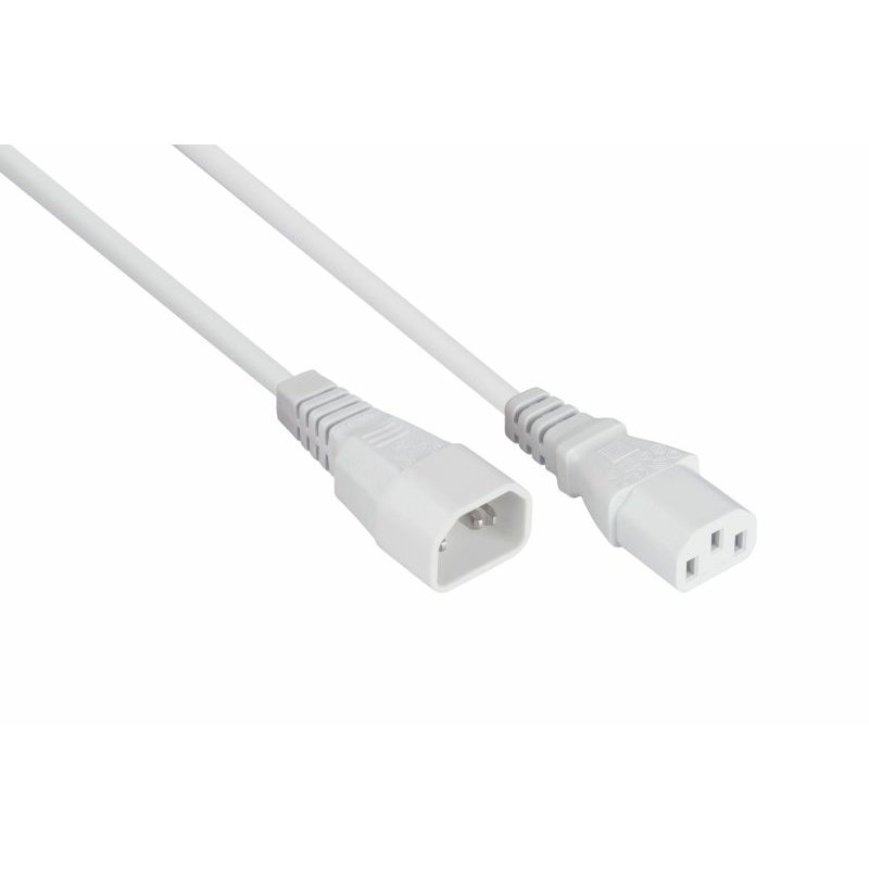Kabelmeister SK1430-W005 câble électrique Blanc 0,5 m IEC C14 IEC C13