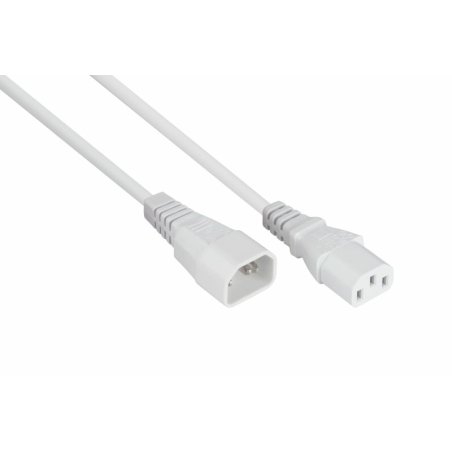 Kabelmeister SK1430-W005 câble électrique Blanc 0,5 m IEC C14 IEC C13