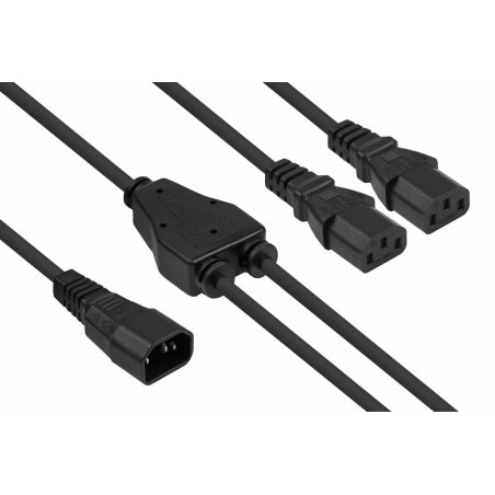 Kabelmeister SK1436-S003 power cable Black 0.3 m IEC C14 IEC C13