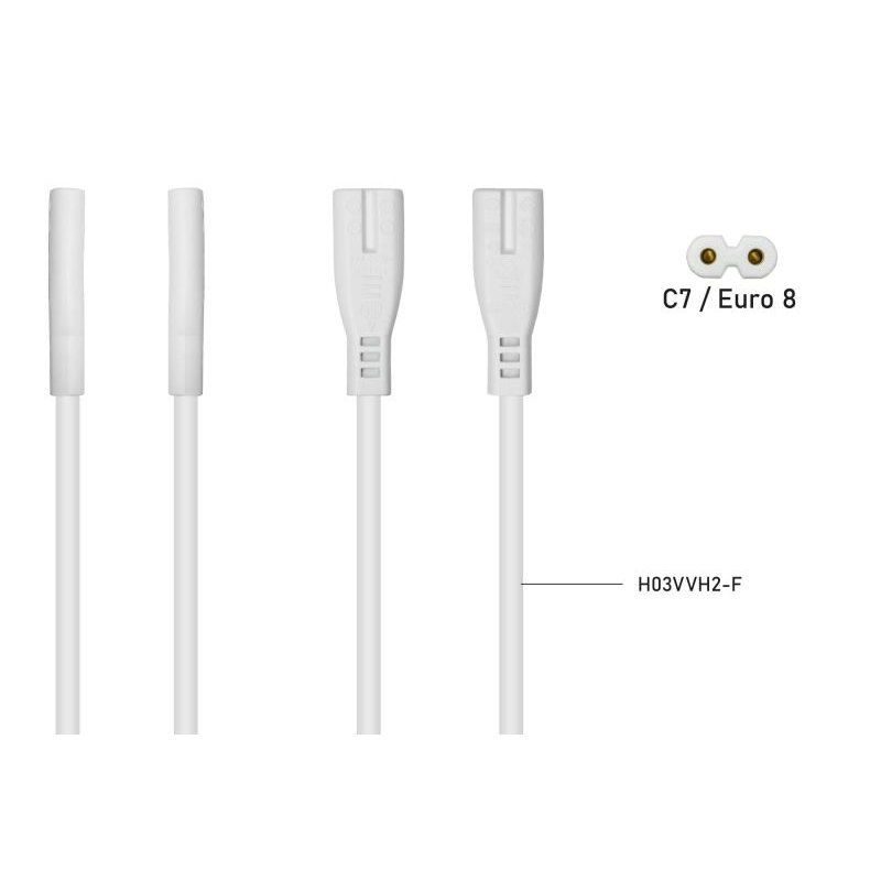 kabelmeister Euro-Verlängerungsstecker C8-Bu. C7/EU.0,2/20cm