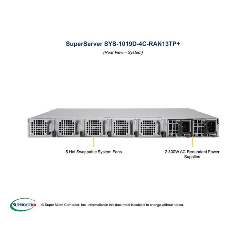 BTO 8600663914 SYS-1019D-4C-RAN13TP 