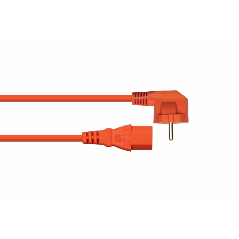 Kabelmeister SK0130-O030 câble électrique Orange 3 m Prise d'alimentation type E F IEC C13