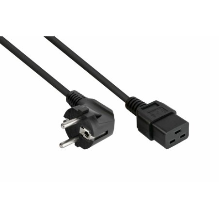 Kabelmeister SK0190-S010 power cable Black 1 m Power plug type E F IEC C19