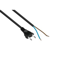 kabelmeister Euro-Netzkabel an open end schwarz 1,5 m