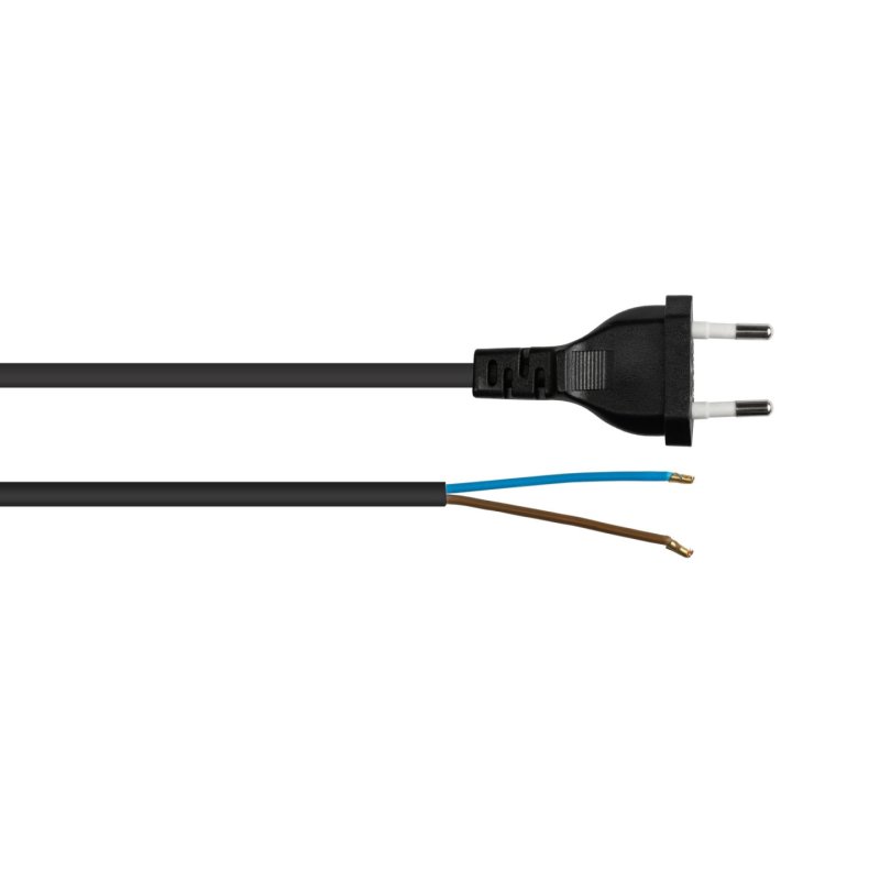 Kabelmeister SK0385-S015 câble électrique Noir 1,5 m IEC Type C (3.8 mm, 1.1 mm) Connexion surface