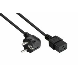 Kabelmeister SK0190-S050 power cable Black 5 m Power plug type E F C19 coupler