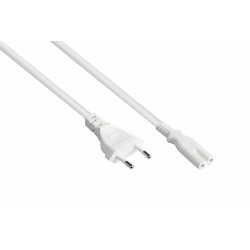 Kabelmeister SK0385-W015 câble électrique Blanc 1,5 m Prise d'alimentation type C IEC C7