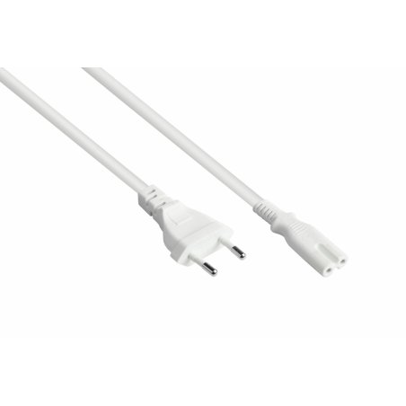 kabelmeister Euro-Netzkabel an open end weiß 1,5 m