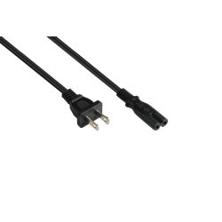 kabelmeister Netkabel USA Typ A an C7 UL schwarz 5 m