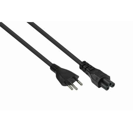 kabelmeister Netzkabel Schweiz Typ J an C5 schwarz 1,8m