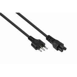 kabelmeister Netzkabel Italien Typ I an C5 schwarz 1,8m