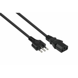 Kabelmeister SK6530-S018 câble électrique Noir 1,8 m CEI 23-16 IEC C13