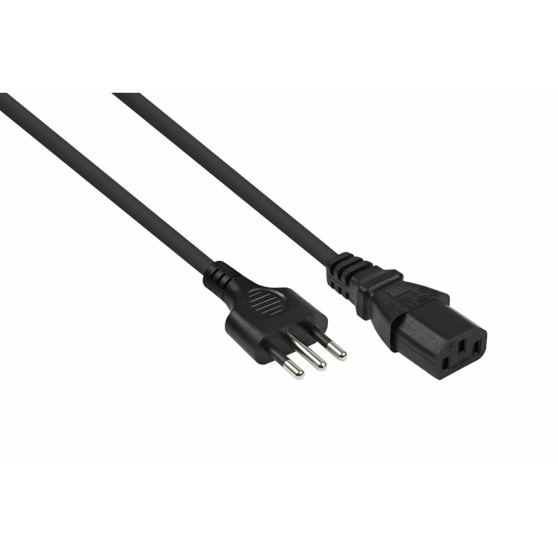 kabelmeister Netzkabel Italien Typ I an C13 schwarz 1,8m