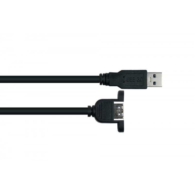 kabelmeister USB3.0 Verläng. A St.-A Einbau UL schwarz 2m