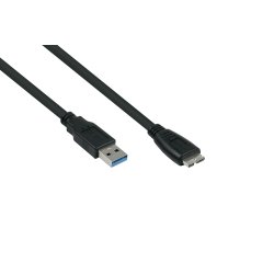 kabelmeister USB3.0 Kabel A-Micro B UL schwarz 1m