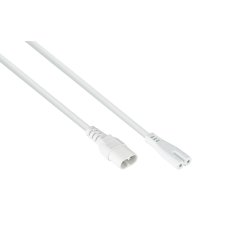 kabelmeister Euro-Verläng. Stecker C8 an C7, weiß, 0,1m