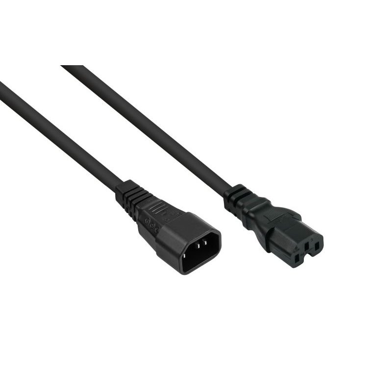 kabelmeister Kaltgeräte-Warmgeräte-Verb.kab. C14-C15 5m