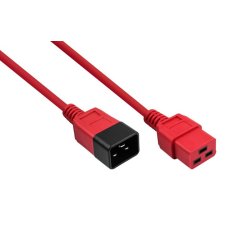 Kabelmeister SK2090-R020 câble électrique Rouge, Noir 2 m IEC C20 IEC C19