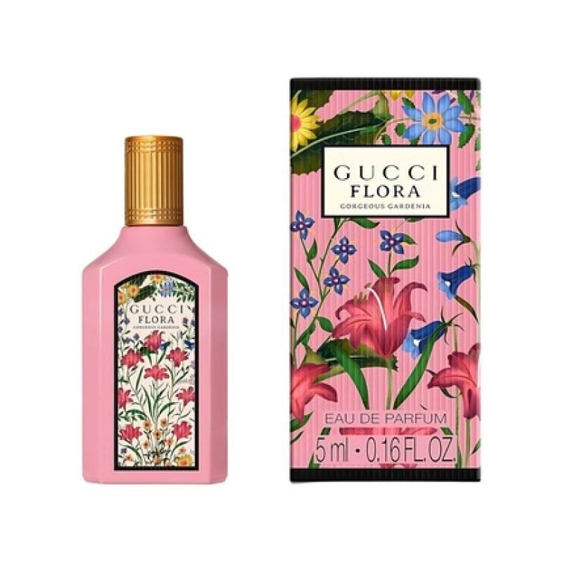 Gucci Flora Gorgeous Gardenia Eau De Parfum Mini Splash 016 Fl Oz