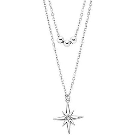 Lotus Silver Necklace Lp3048-1/1 Lp3048-1/1