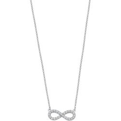 Lotus Silver Trendy Necklace Sterling Silver Infinity Symbol LP1253-1/1