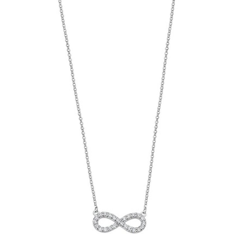 Lotus Silver Trendy Necklace Sterling Silver Infinity Symbol LP1253-1/1