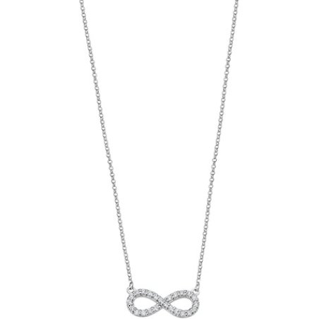 Lotus Silver Trendy Necklace Sterling Silver Infinity Symbol LP1253-1/1