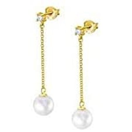 Lotus Silver Lp1932-4/1 Ladies Earrings From The Pearls Collection In Silver